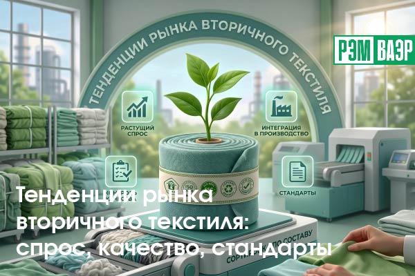 Тенденции рынка вторичного текстиля: спрос, качество, стандарты