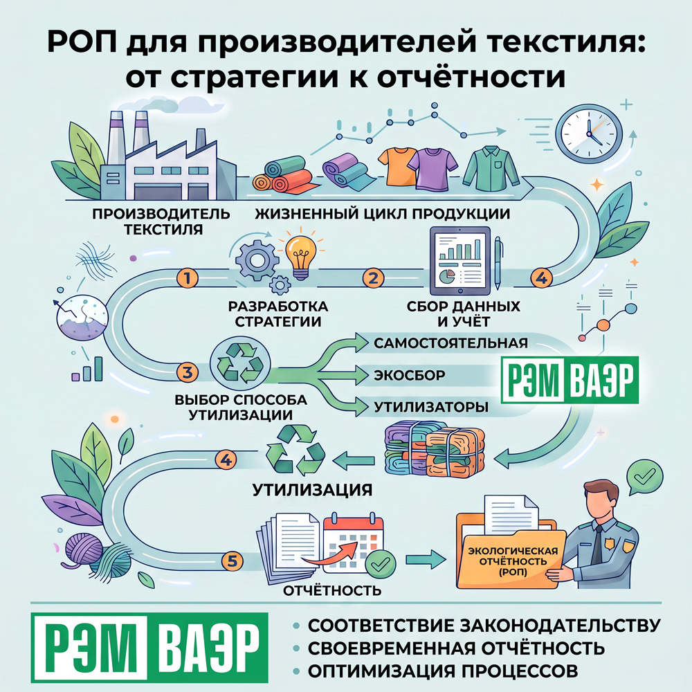 РОП для производителей текстиля: от стратегии к отчётности РОП для производителей текстиля: от стратегии к отчётности